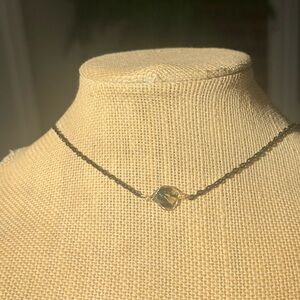 Rare Hematite and gold rutile necklace